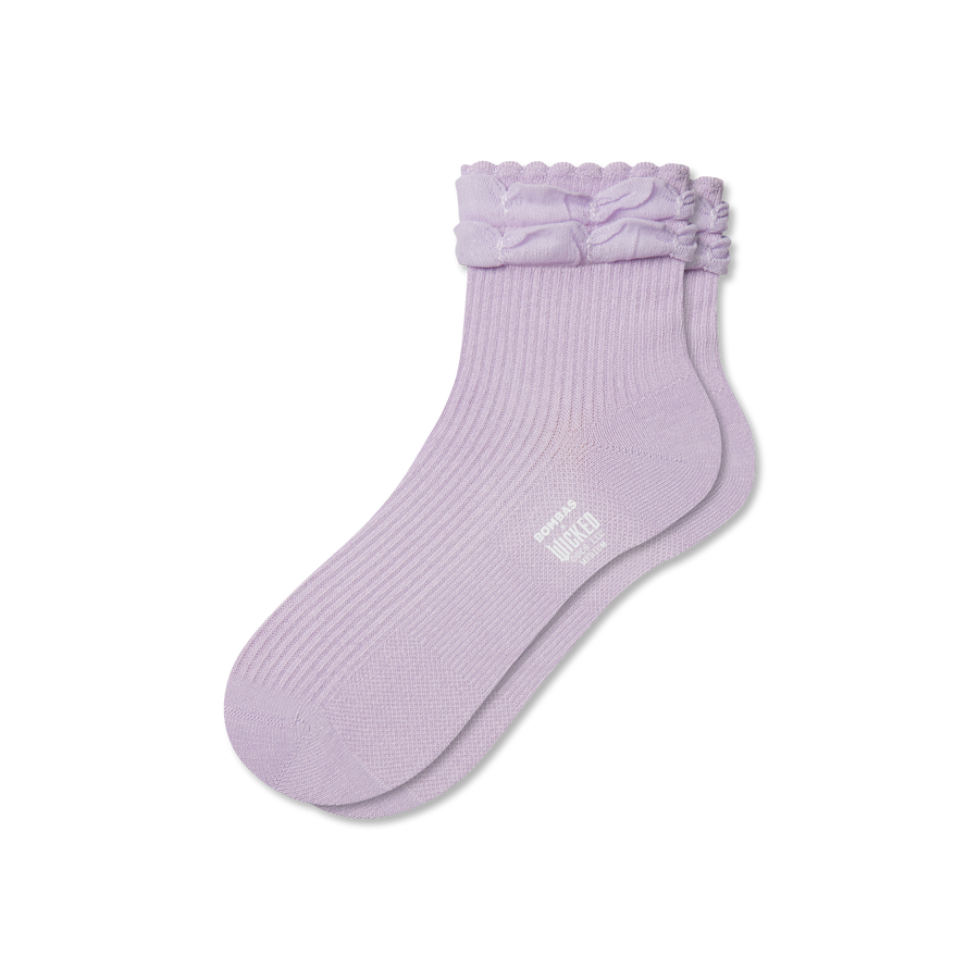 Wicked x Bombas Ruffle Quarter Socks - Modern Crew Rotation
