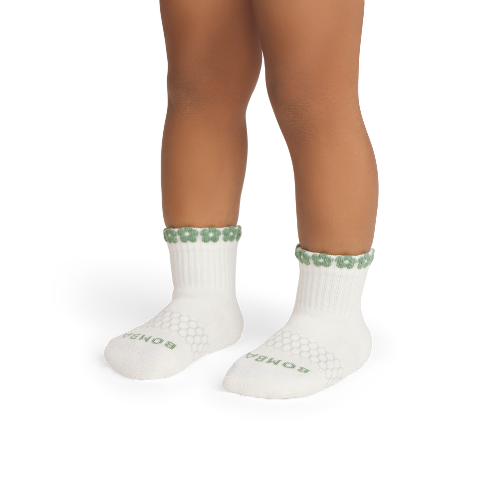 Toddler Gripper Calf Socks - easy sage TO1 [10144]