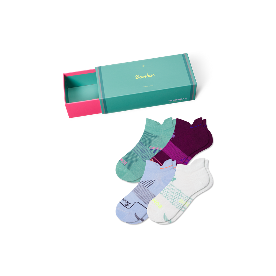 Women’s Sport Variety Sock 4-Pack Gift Box - Easy Packing