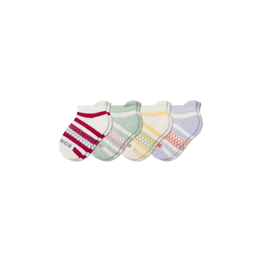 Junior Stripes Ankle Sock 4-Pack - Weekend Recovery Wear