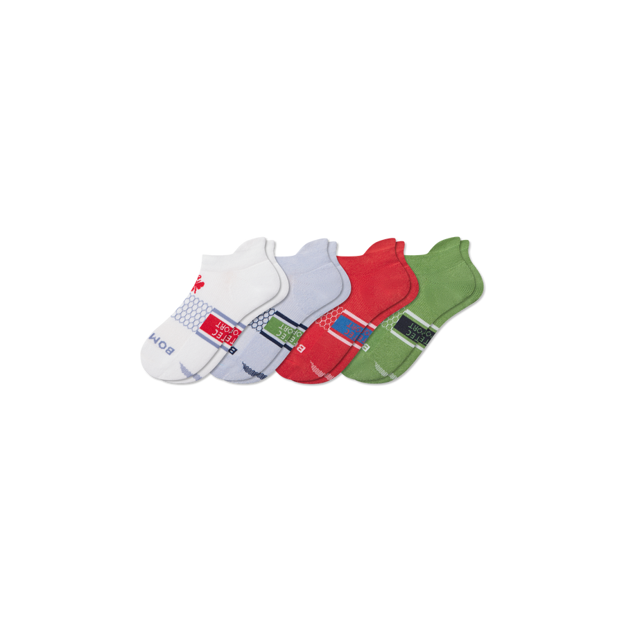 Youth All Sport Ankle Sock 4-Pack - Outdoor Travel Wear