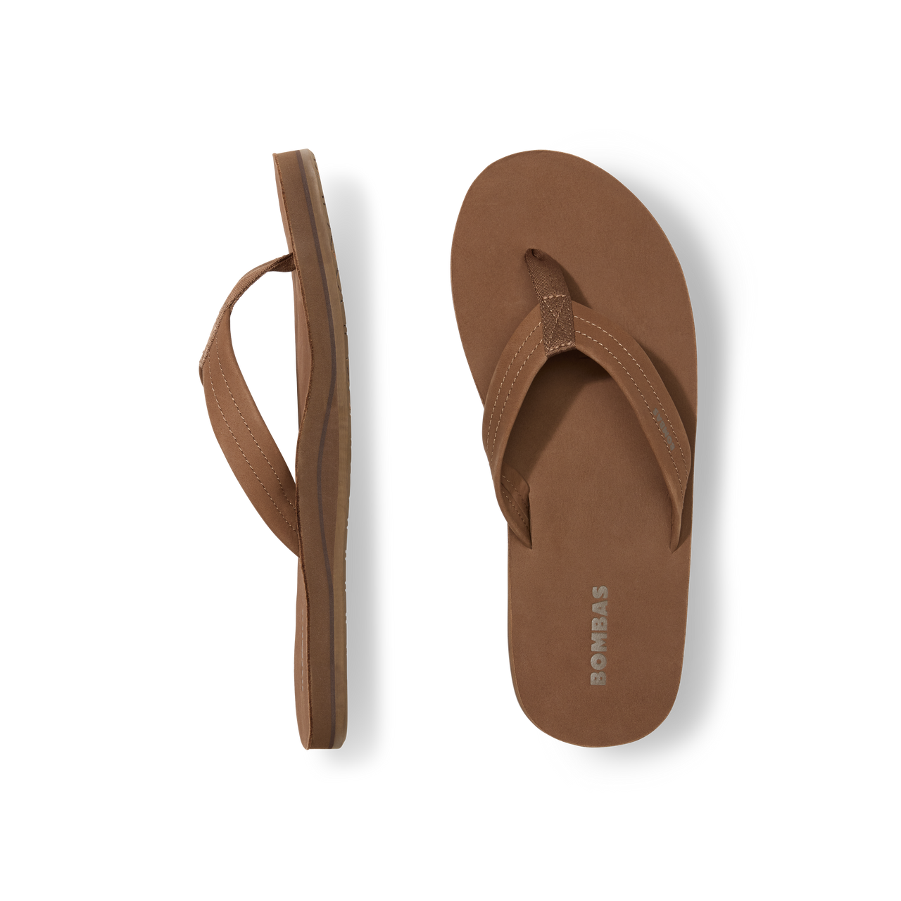 Men's Sunrise Nubuck Flip Flop - Camel Brown L2 [10928]