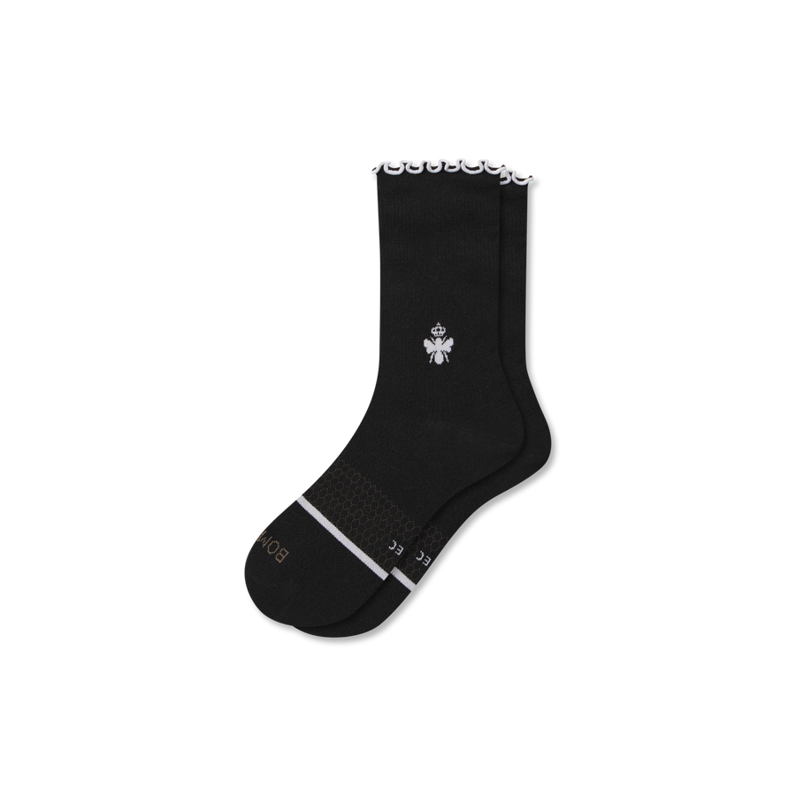 Women’s Ruffle Sport Half Calf Socks - Studio Home Comfort