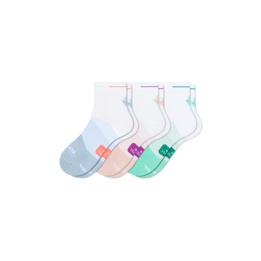 Women's Run Quarter Sock 3-Pack - Daily Home Move