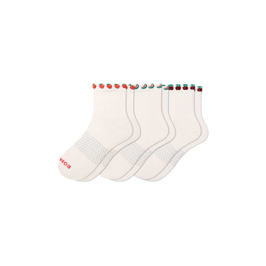 Women's Farmer's Market Quarter Sock 3-Pack - Studio Office Wear