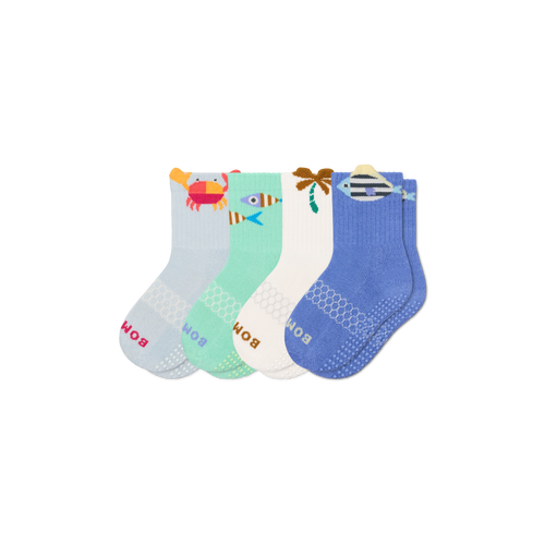 Junior Gripper Calf Socks - Tropical Mix L [11201]