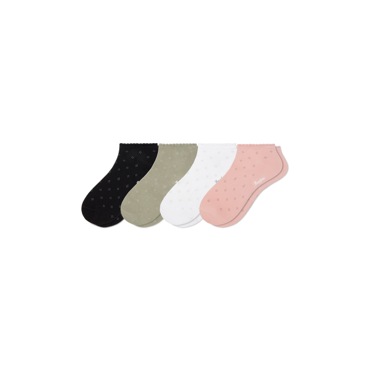 Lightweight Ankle Socks - pink sage mix L [11209]