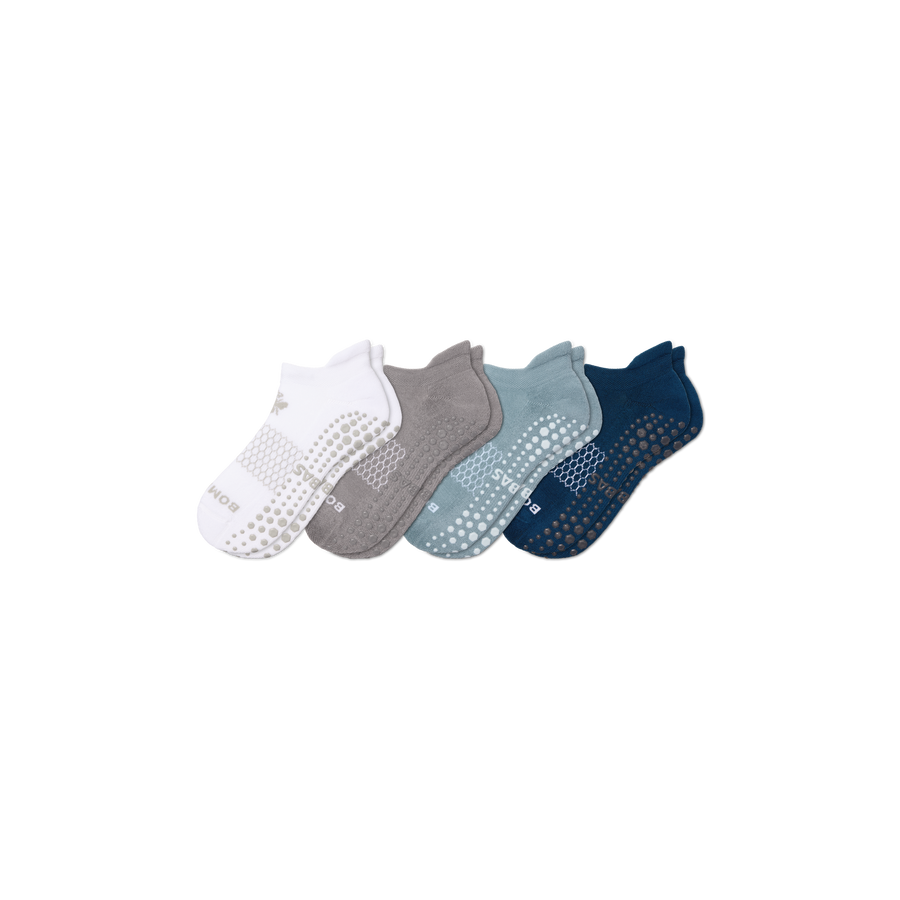 Women's Gripper Ankle Sock 4-Pack - Cushion Weekend Step