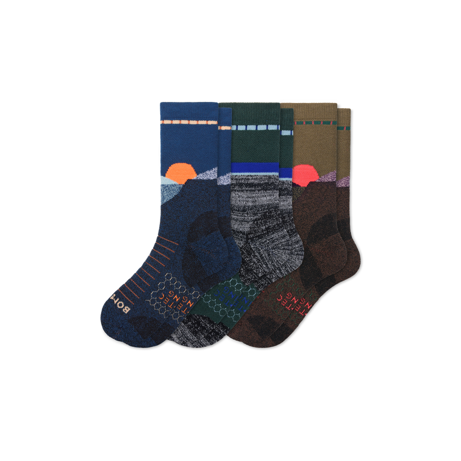 Women's Hiking Calf Sock 3-Pack - Comfort Lounge Fit