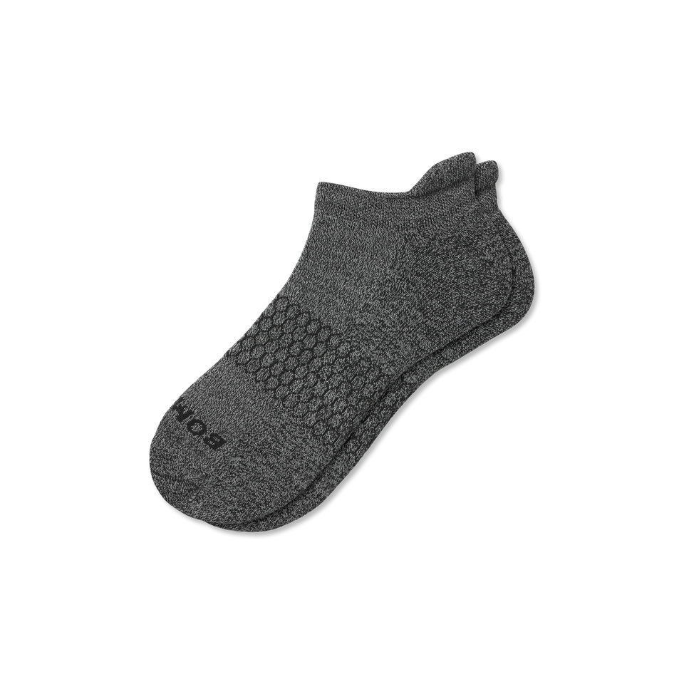 Marl Ankle Socks - Black / Dark Grey L [3360]