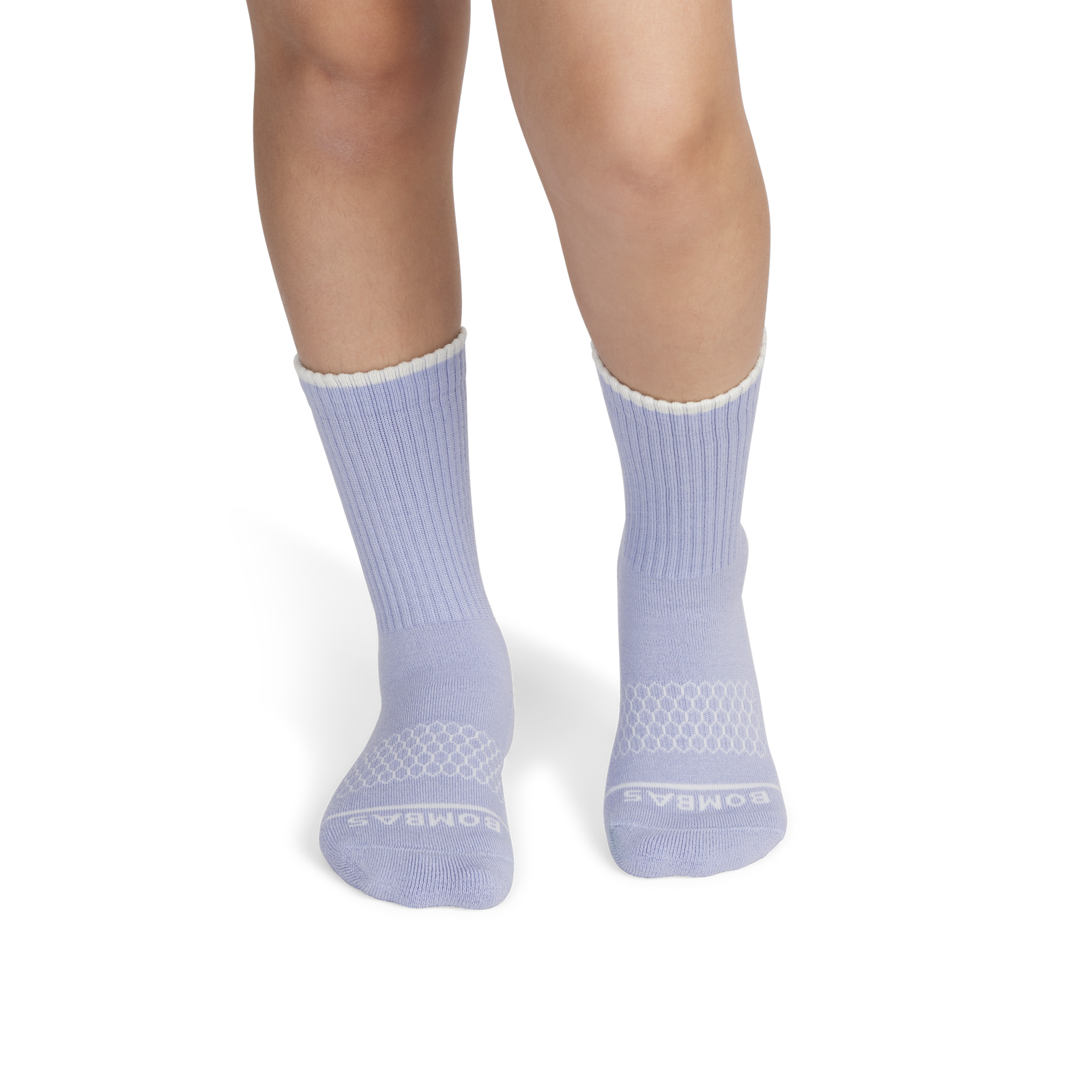 Merino Wool Blend Calf Socks - Dawn Blue YO1 [3535]