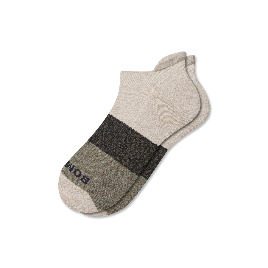Men's Tri-Block Ankle Sock - Everyday Office Cushion