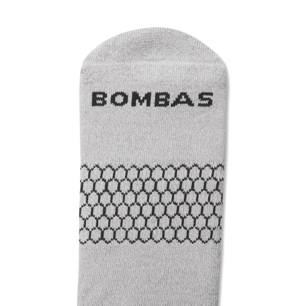 Marl Knee High Socks - Haze Grey / Soft White Detail [3933]