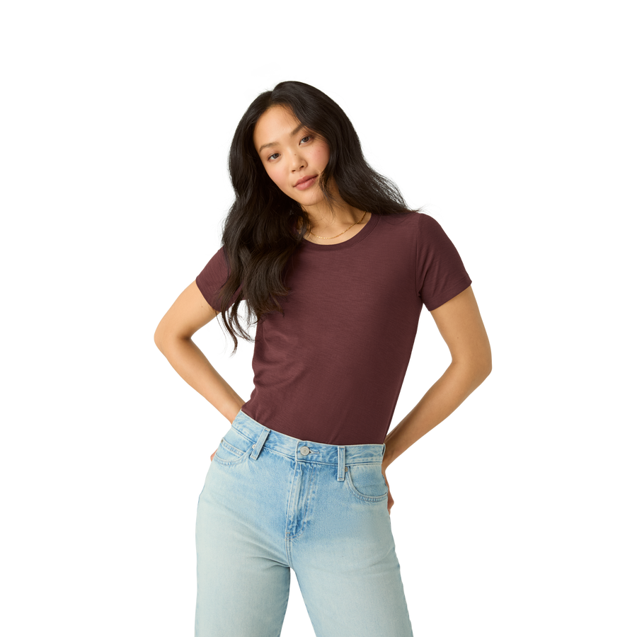 Women's Air Slub Crew Neck T-Shirt - Essential Studio Wear