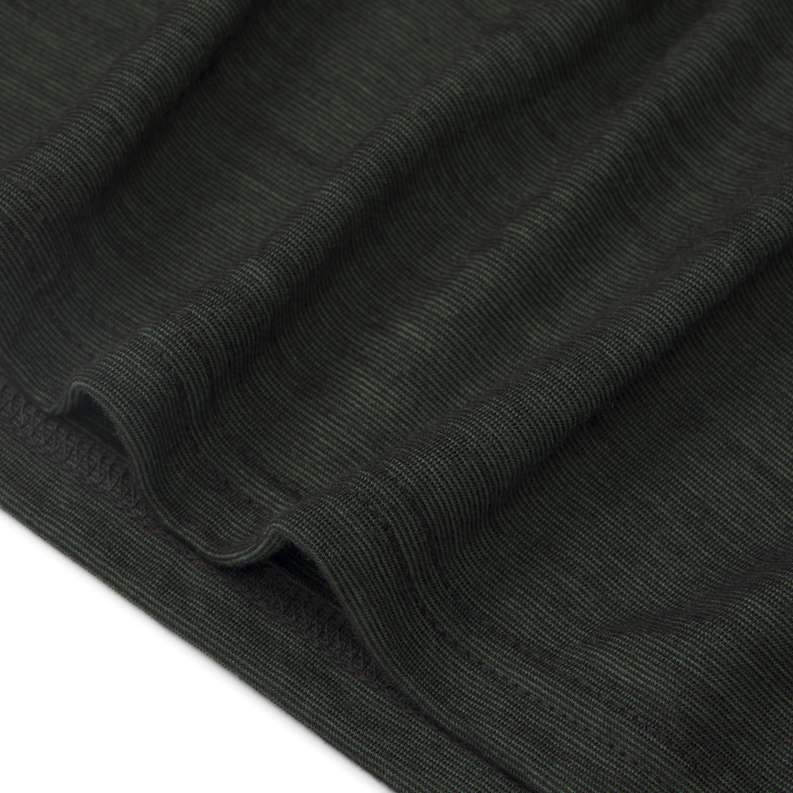 Men's Merino Blend Crew Neck Long Sleeve T-Shirt - Dark Elm Detail [7052]