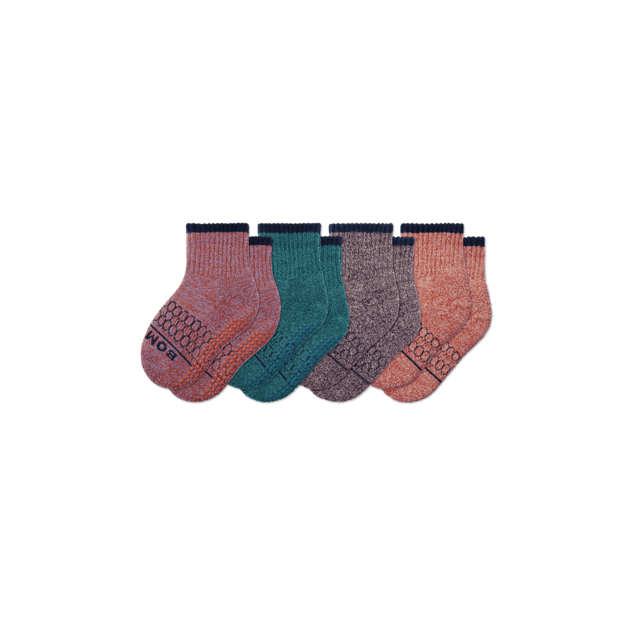 Toddler Merino Wool Blend Calf Sock 4-Pack - Soft Shift Fit