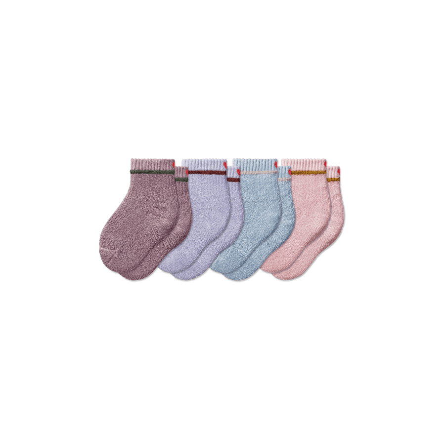 Toddler Terry Calf Sock 4-Pack - Cushion Home Support