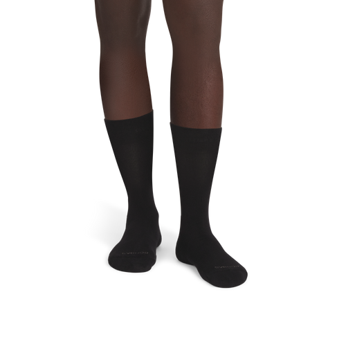 Dress Calf Socks - Black MO1 [7643]