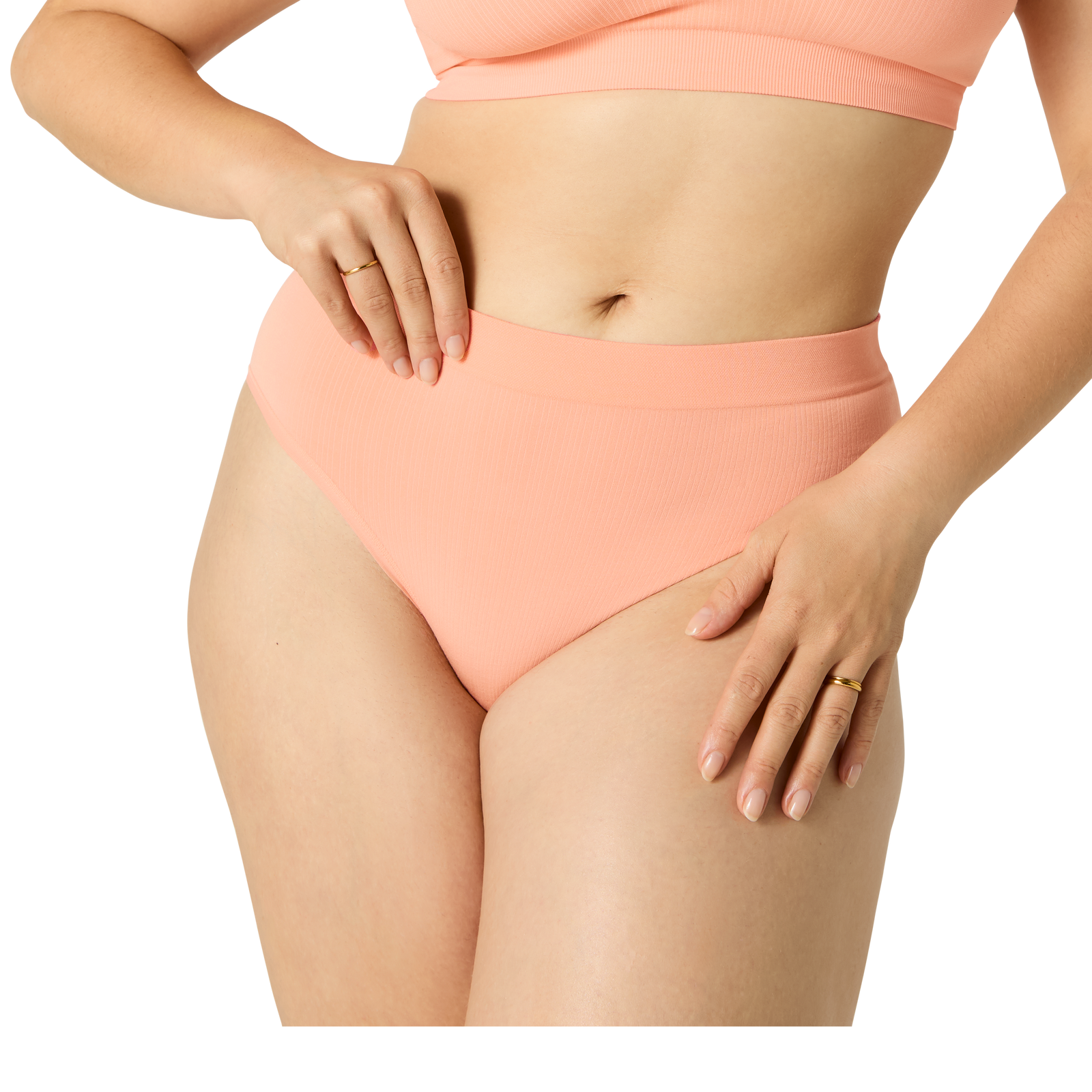 Seamless High Rise Brief - Guava WO1 [7718]