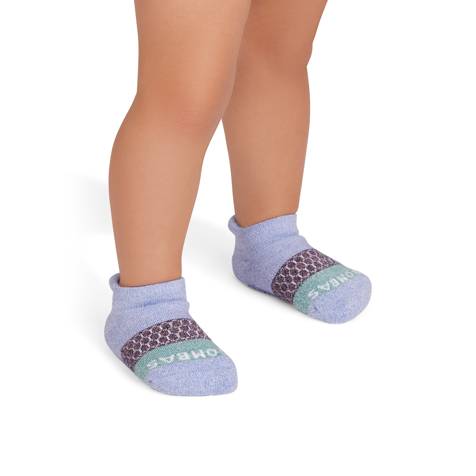 Toddler Gripper Ankle Socks - periwinkle mauve TO1 [7848]