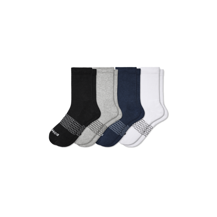 Men's Solids Half Calf Sock 4-Pack - Light Cushion