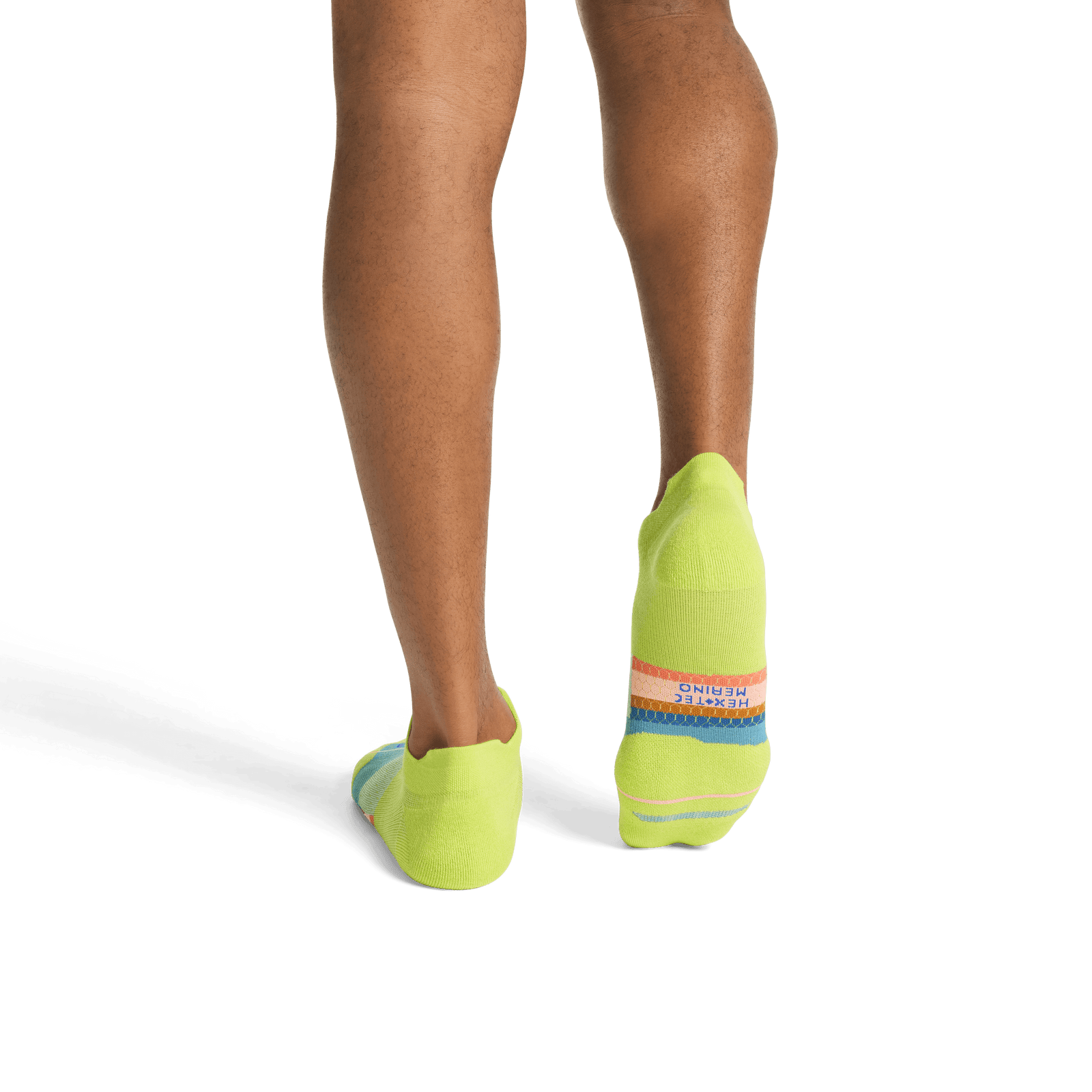 Merino Wool Blend Athletic Ankle Socks - Green Chartreuse MO2 [8066]