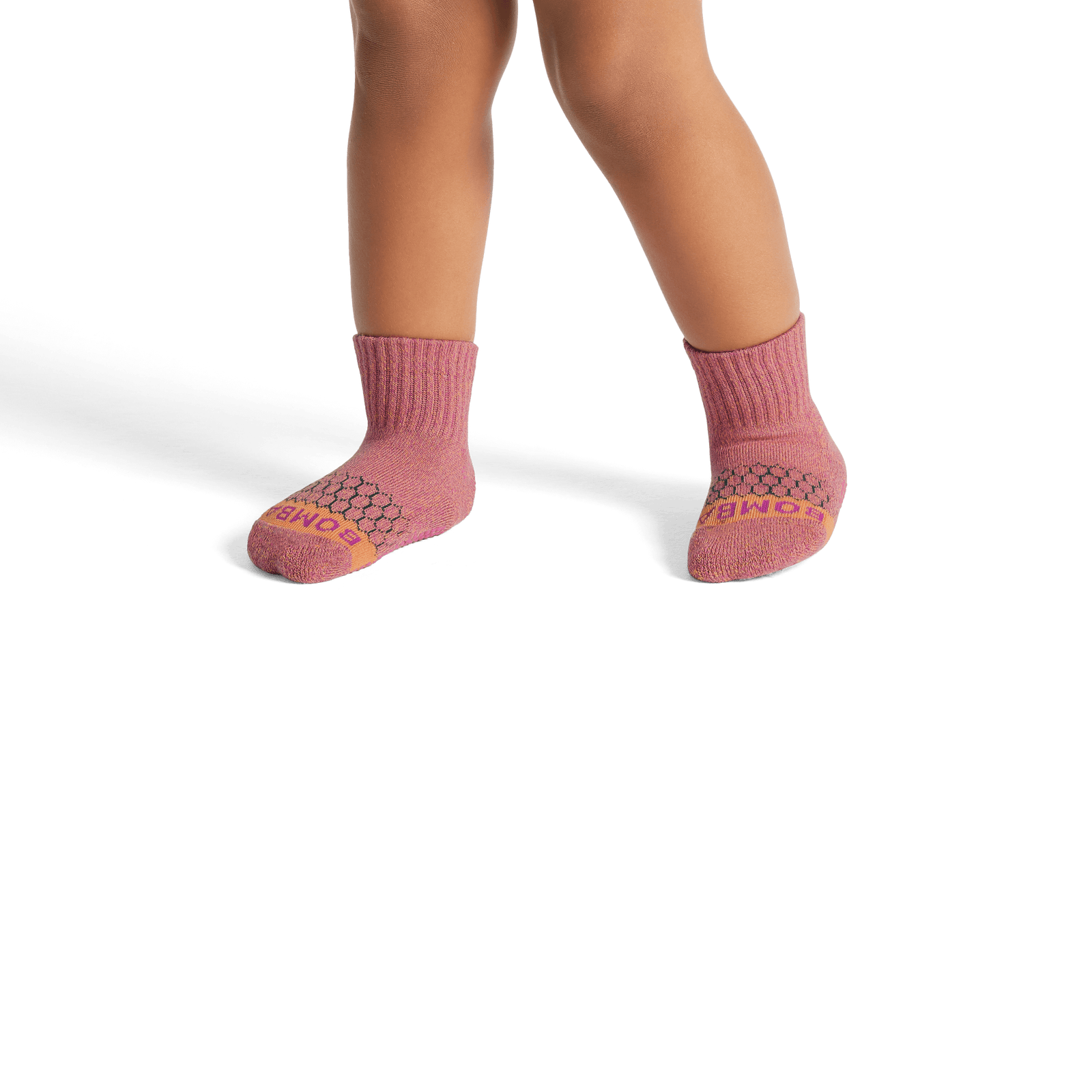 Marl Gripper Calf Socks - Peach Cloud / Prickly Pear TO1 [8107]
