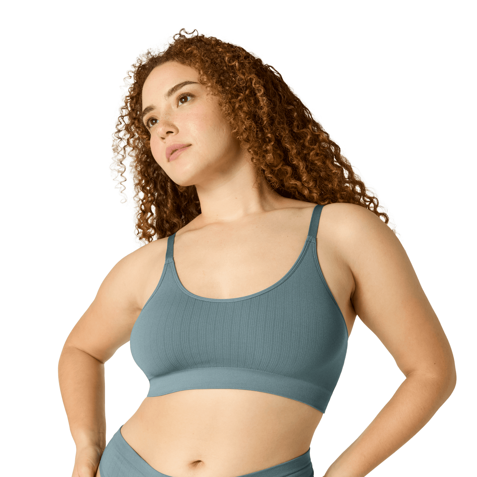 Seamless Scoop Bralette - Grey Surf WO1 [8343]