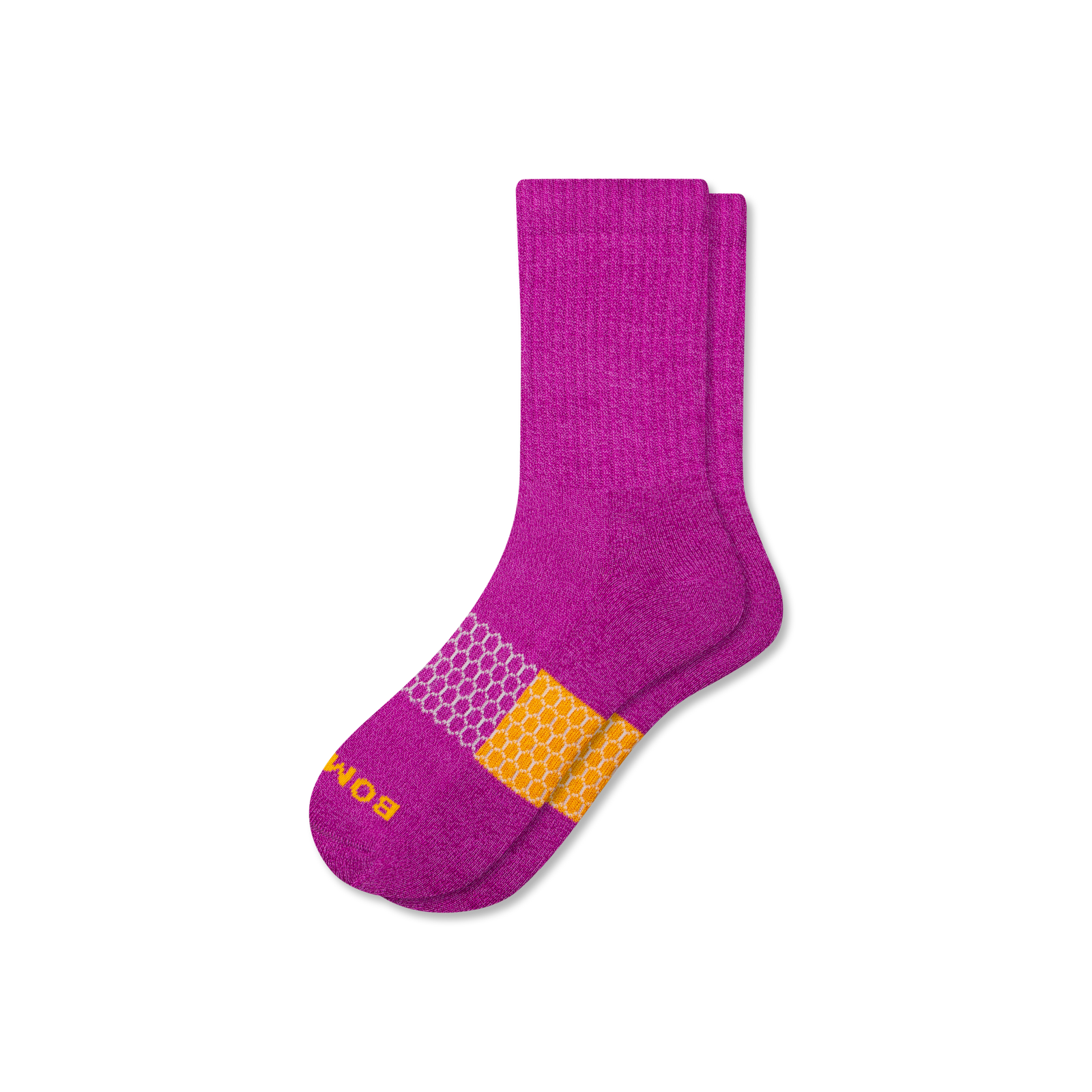 Marl Half Calf Socks - Grape Jam / Vivid Magenta L [8860]