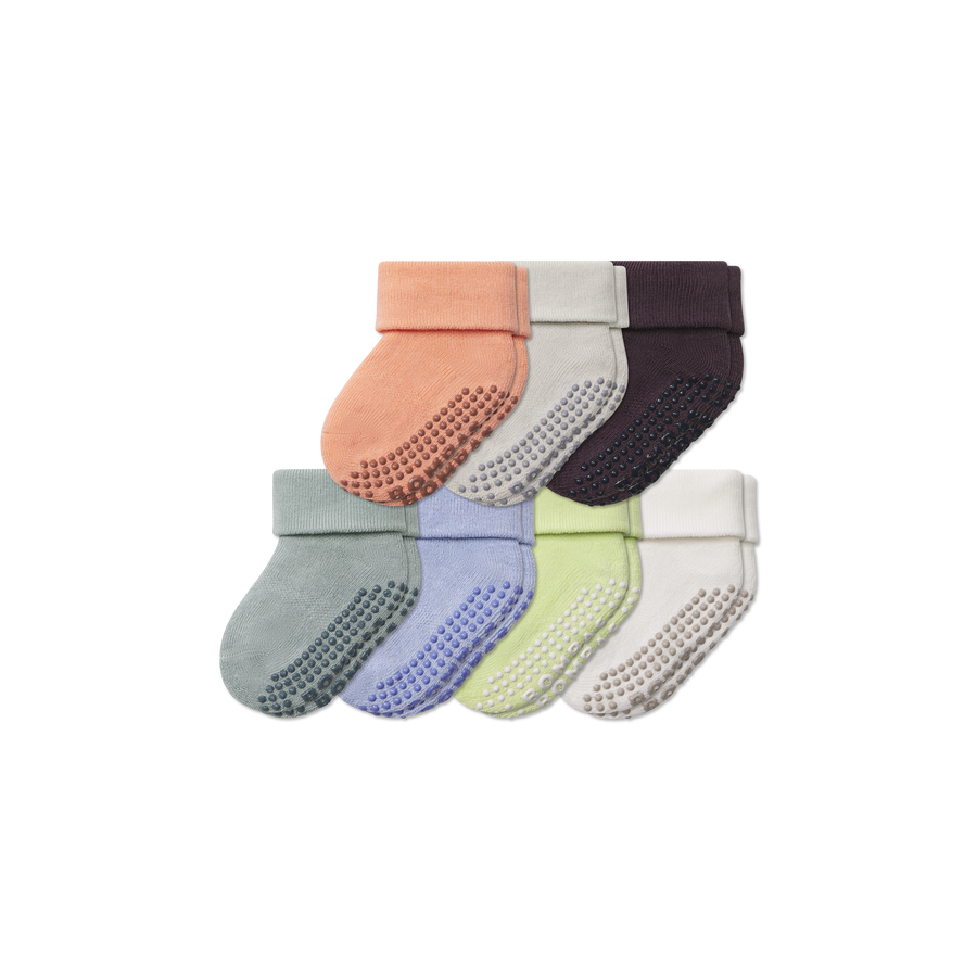 Baby Week of Bombas Gripper Calf Sock 7-Pack (6-12 Months) - Easy Everyday Wear