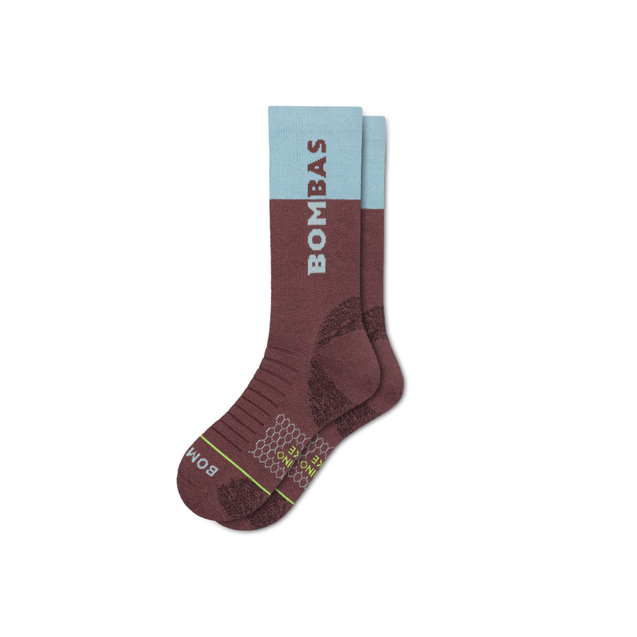 Men's Merino Wool Blend Hiking Calf Socks - Everyday Ankle Support