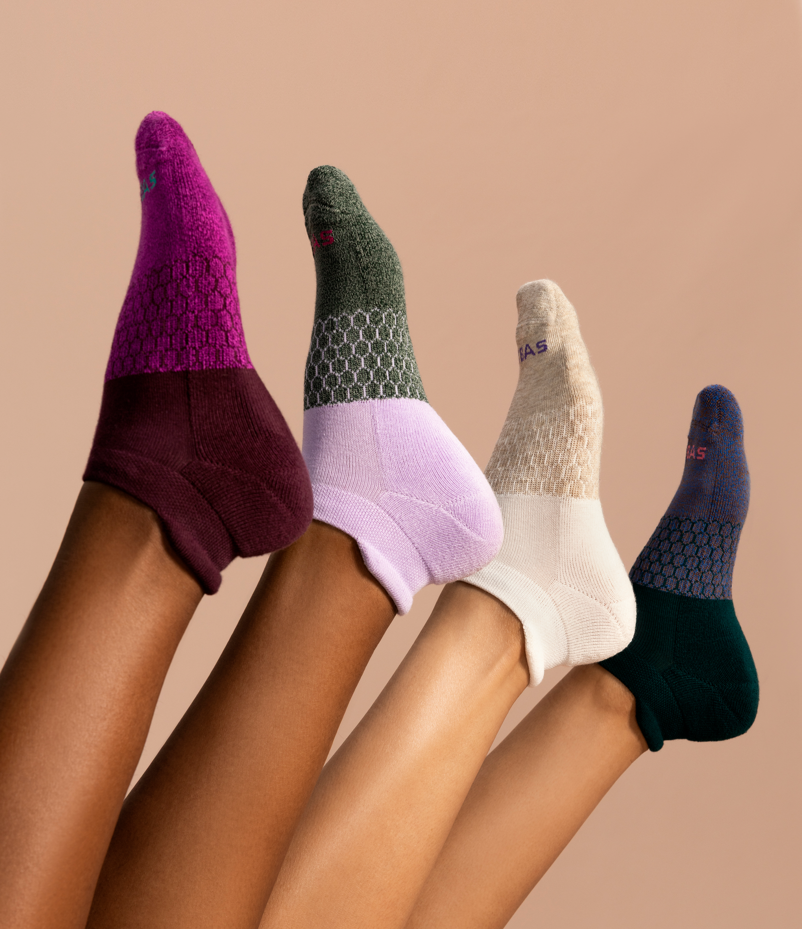 Women's Marl Ankle Sock 4-Pack - chai lavender mix L [LIFESTYLE] [10161]