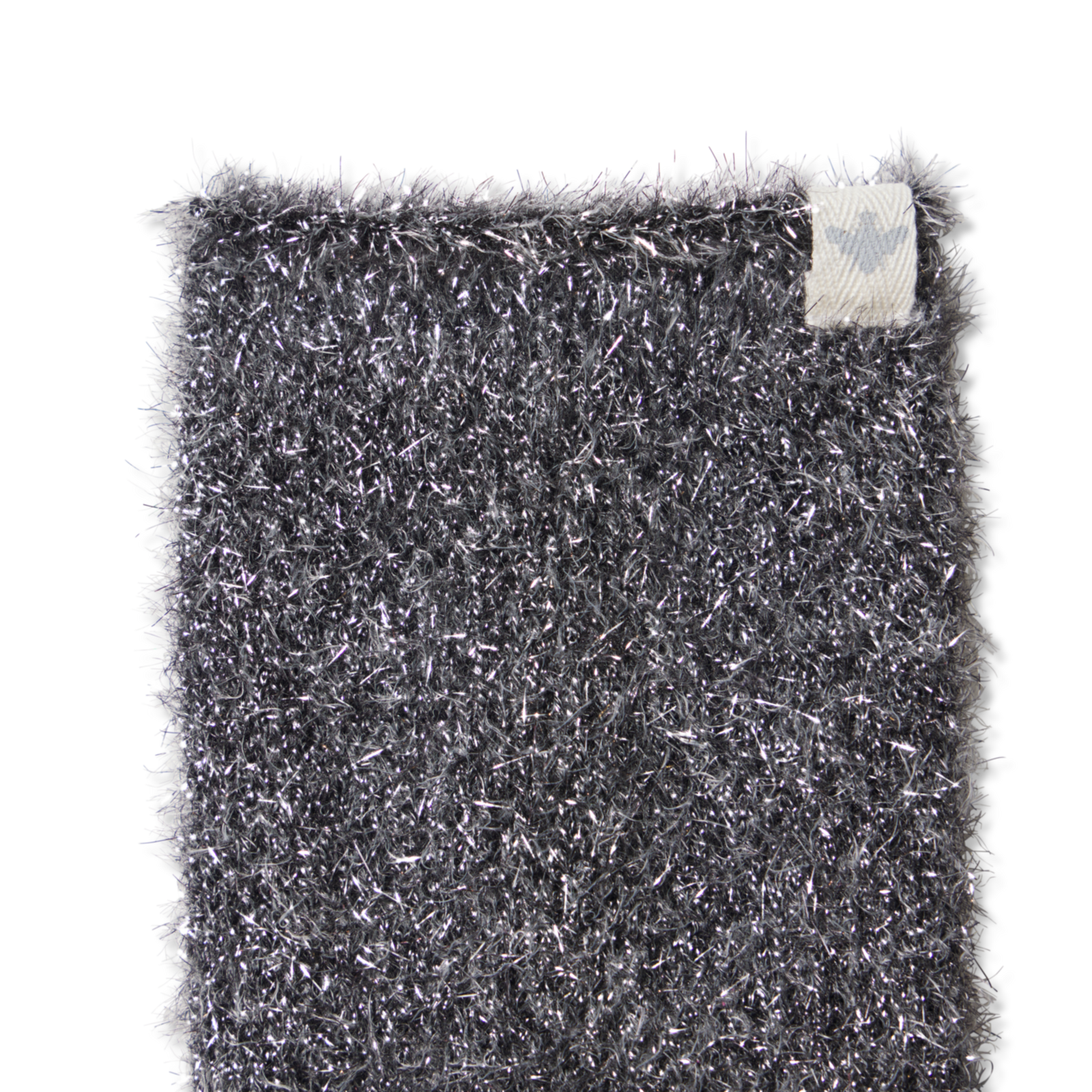Women's Fuzzy Socks - Black Sparkle Detail [9849]