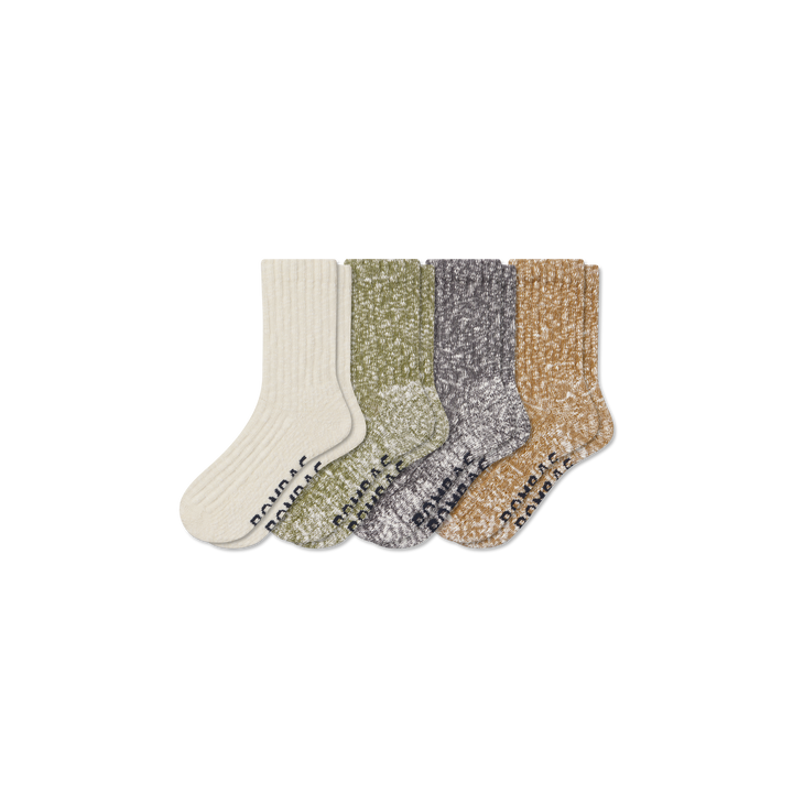 Chunky Ragg Half Calf Socks - neutral mix L [9868]