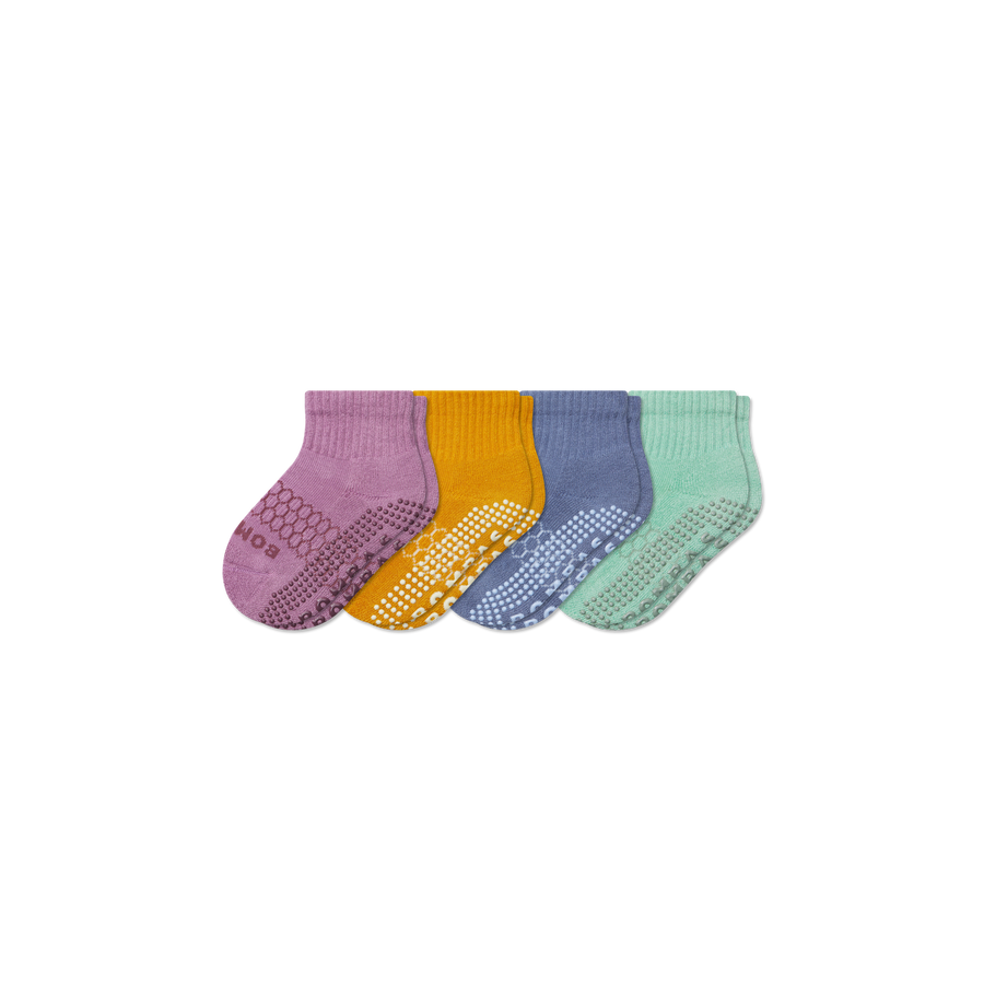 Toddler Solids Gripper Calf Sock 4-Pack - Fresh Shift Fit