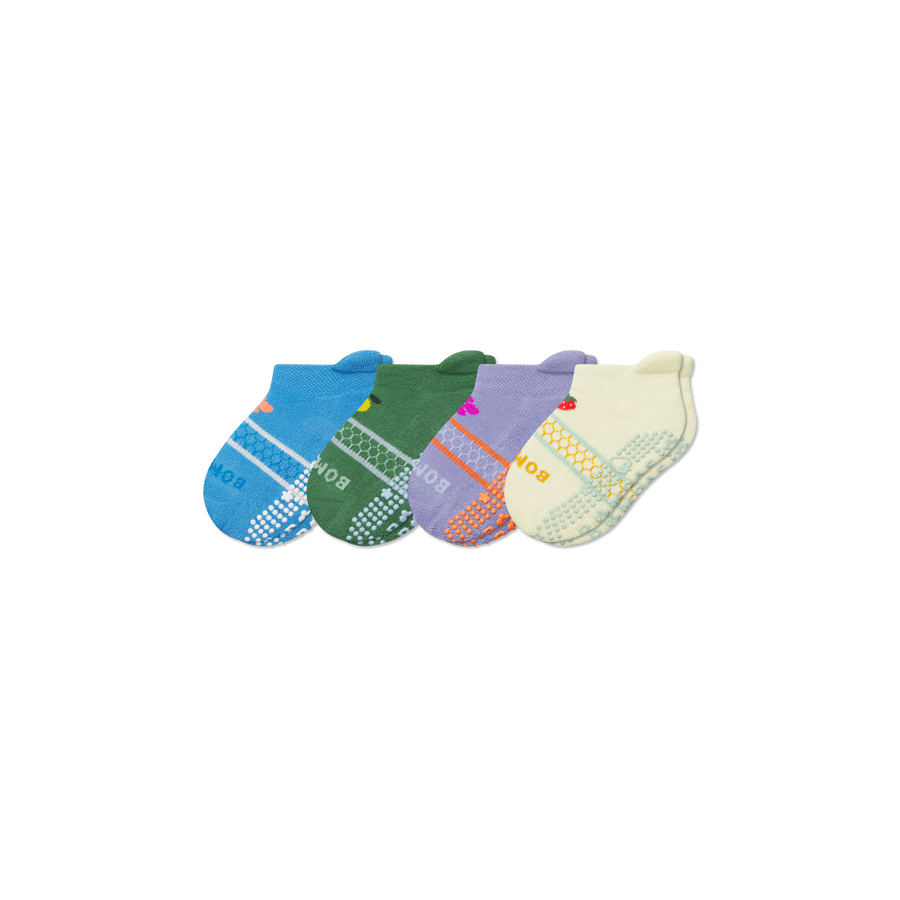 Toddler Garden Party Ankle Sock 4-Pack - Classic Everyday Fit