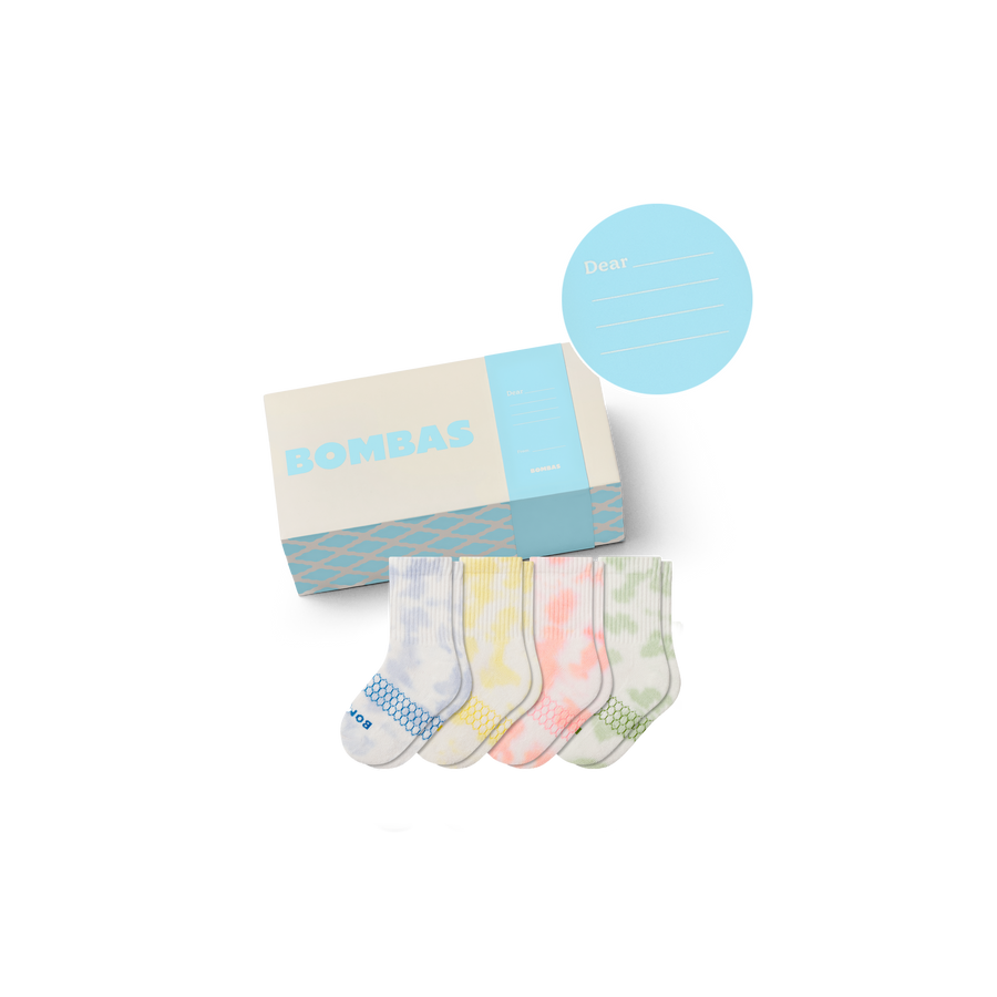 Junior Celebration Calf Sock 4-Pack Gift Box - Clean Utility Wrap