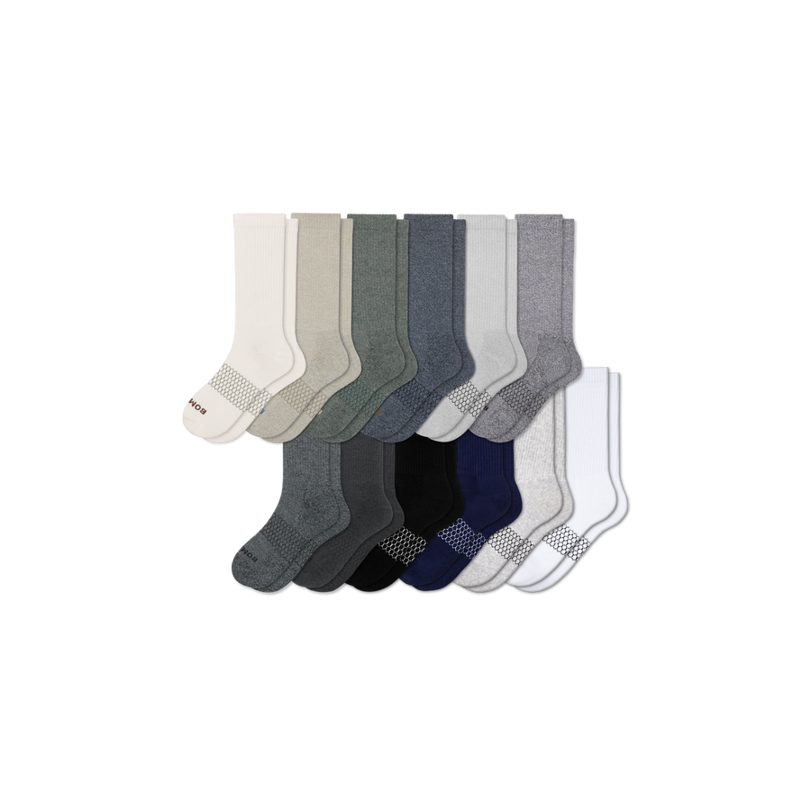 Men's Marl Calf Sock 12-Pack - Weekend No Show Wear