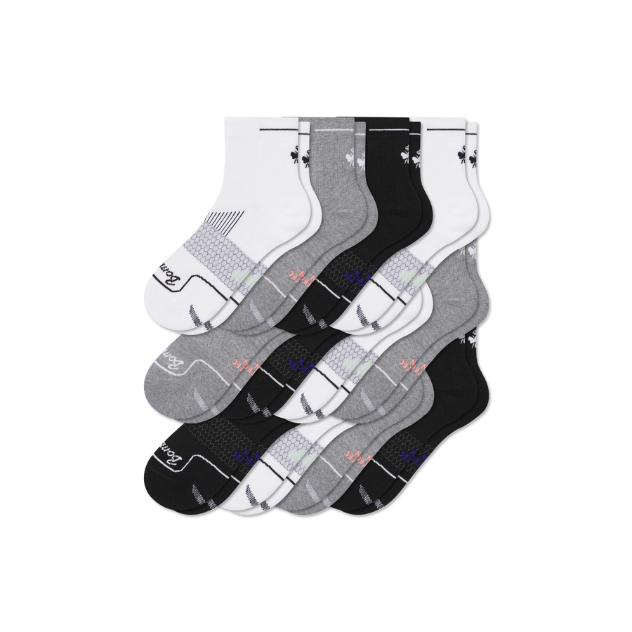 Men's Run Quarter Sock 12-Pack - Comfort Office Rotation