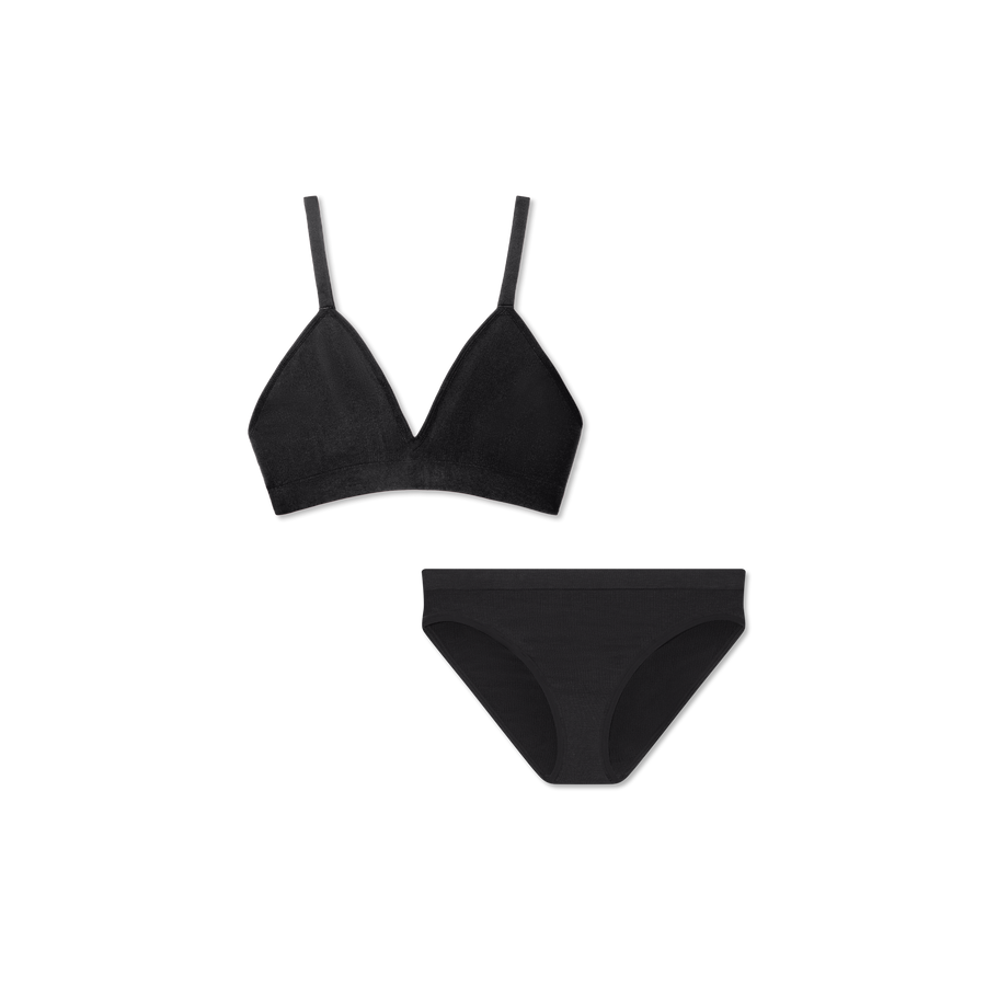 Women's Seamless Triangle Bralette + Bikini Pack - Easy Everyday Shape