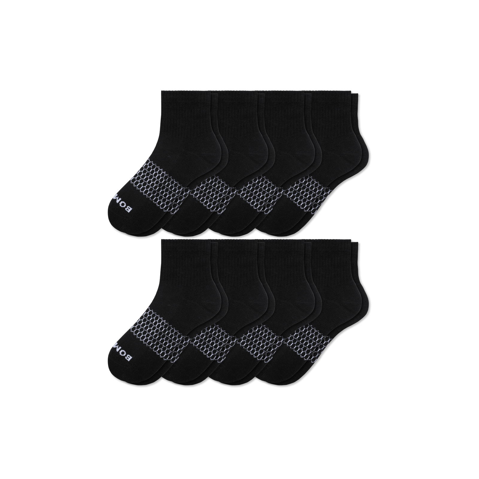 Women's Quarter Sock 8-Pack - black L