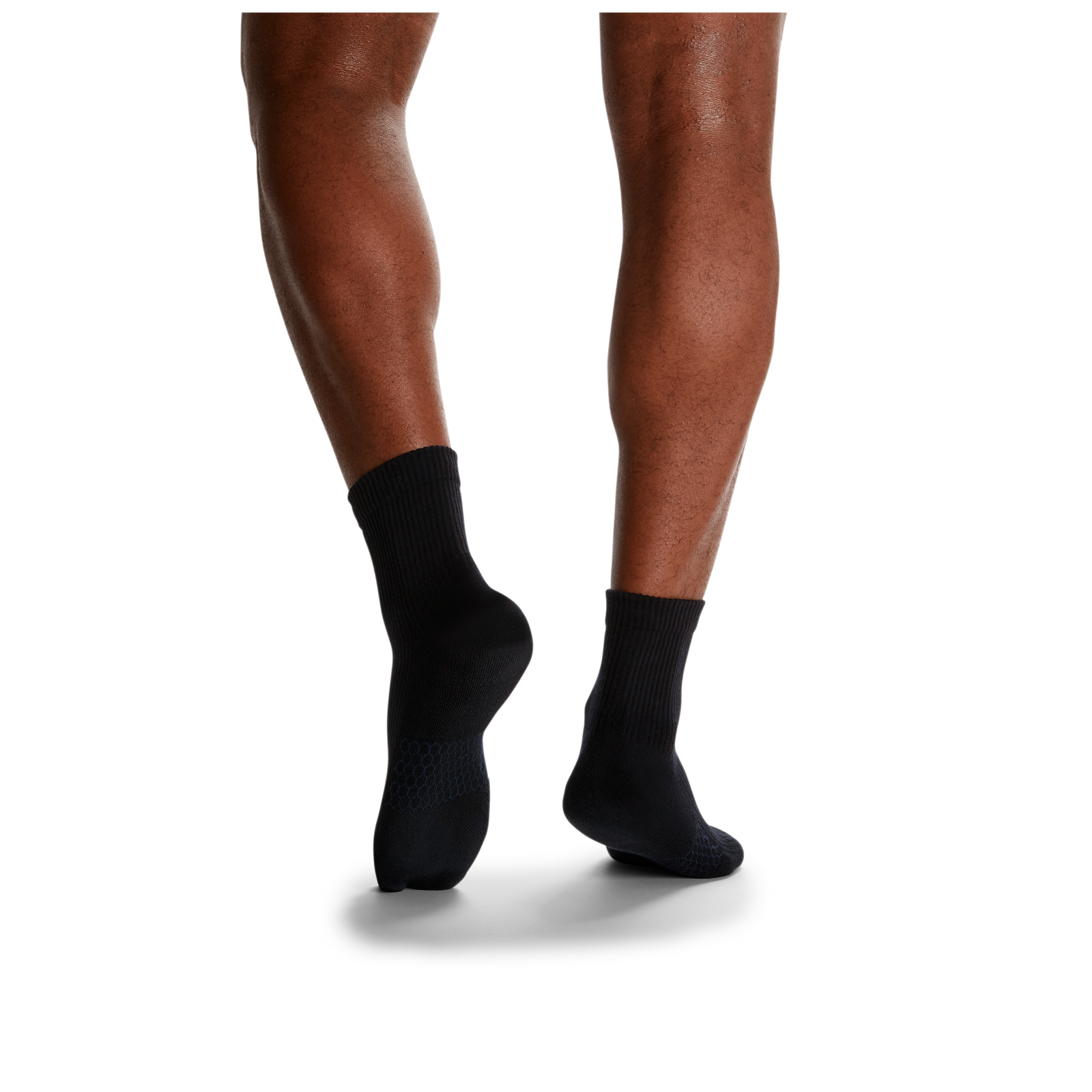 Modern Rib Quarter Socks - Black MO3 [5702]