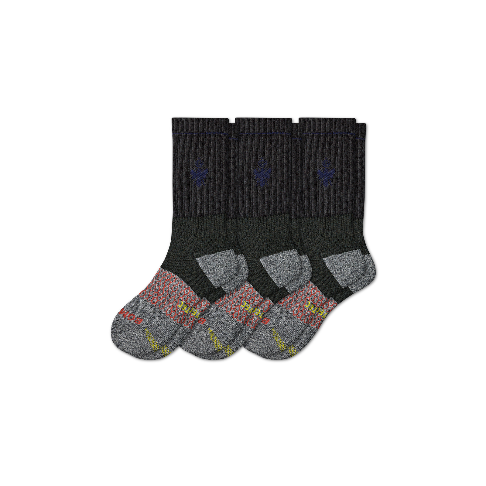 Targeted Compression Performance Calf Sock 3-Pack - Black