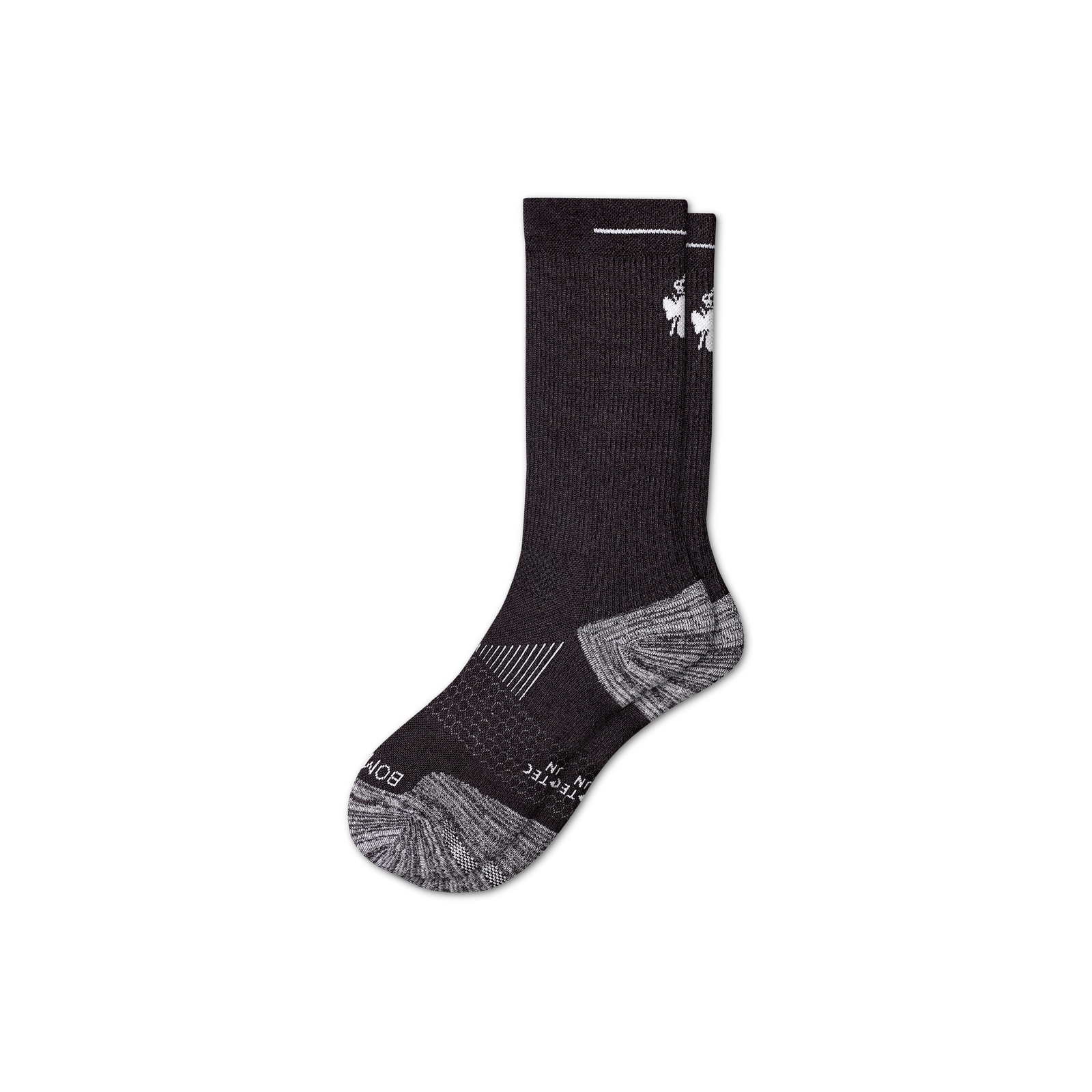 Men's Running Calf Socks - black-with-bee - 53