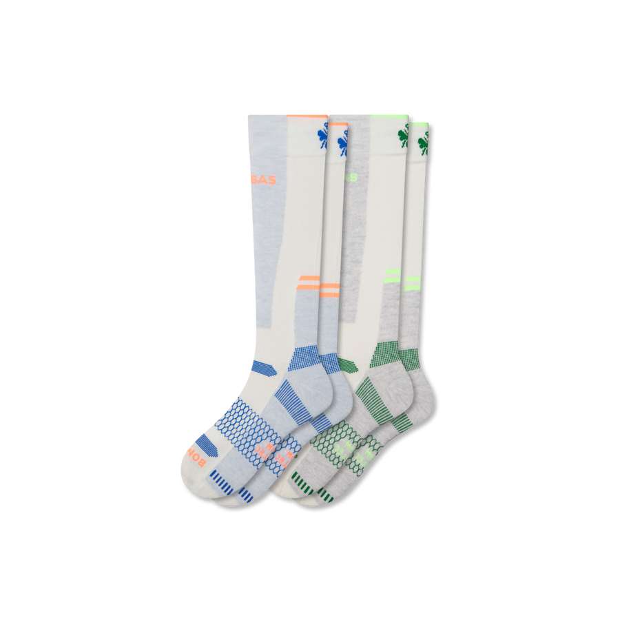 Men's Mid-Cushion Merino Wool Blend Ski & Snowboard Sock 2-Pack - Active Weekend Support