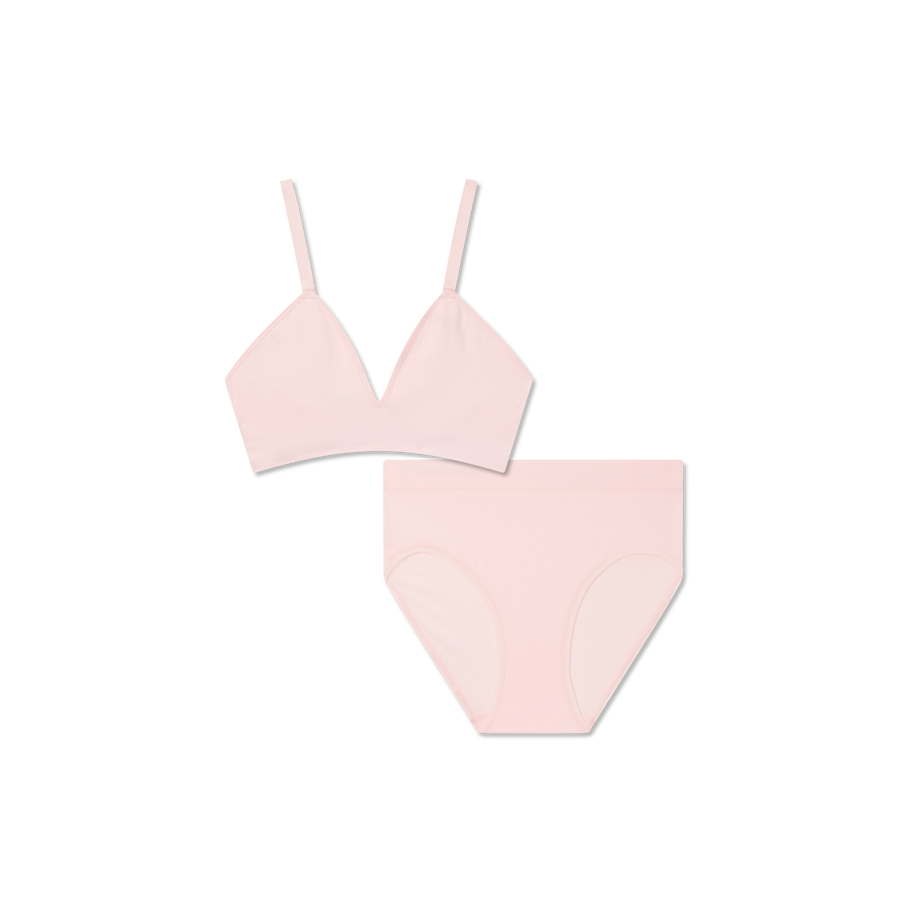 Women's Seamless Triangle Bralette + High Rise Brief Pack - Classic Layer Ease
