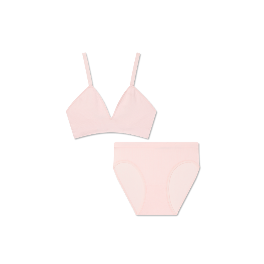 Women's Seamless Triangle Bralette + Brief Pack - Stretch Lounge Support