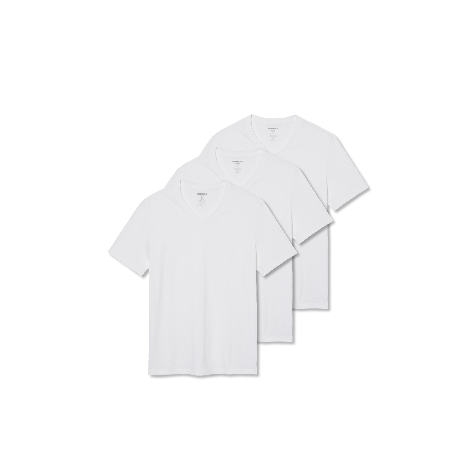 Men's Pima Cotton V-Neck T-Shirt 3-Pack - Bright White L