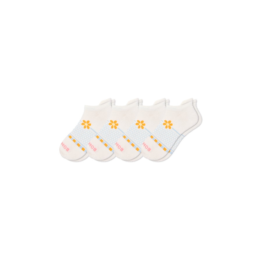 Women's Beach Day Ankle Sock 4-Pack - Cushion School Wear
