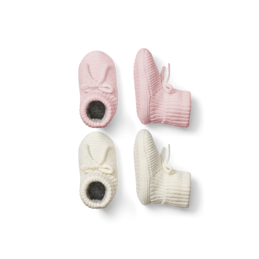 Baby Bow Gripper Slipper 2-Pack - Indoor Everyday Slide